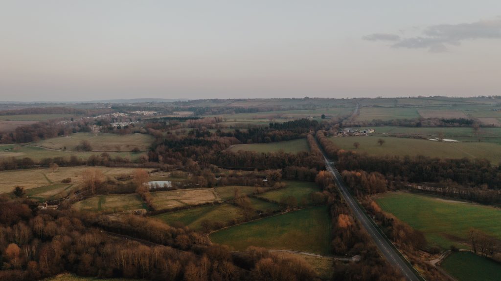 An aerial photograph taken from above Witton-Le-Wear